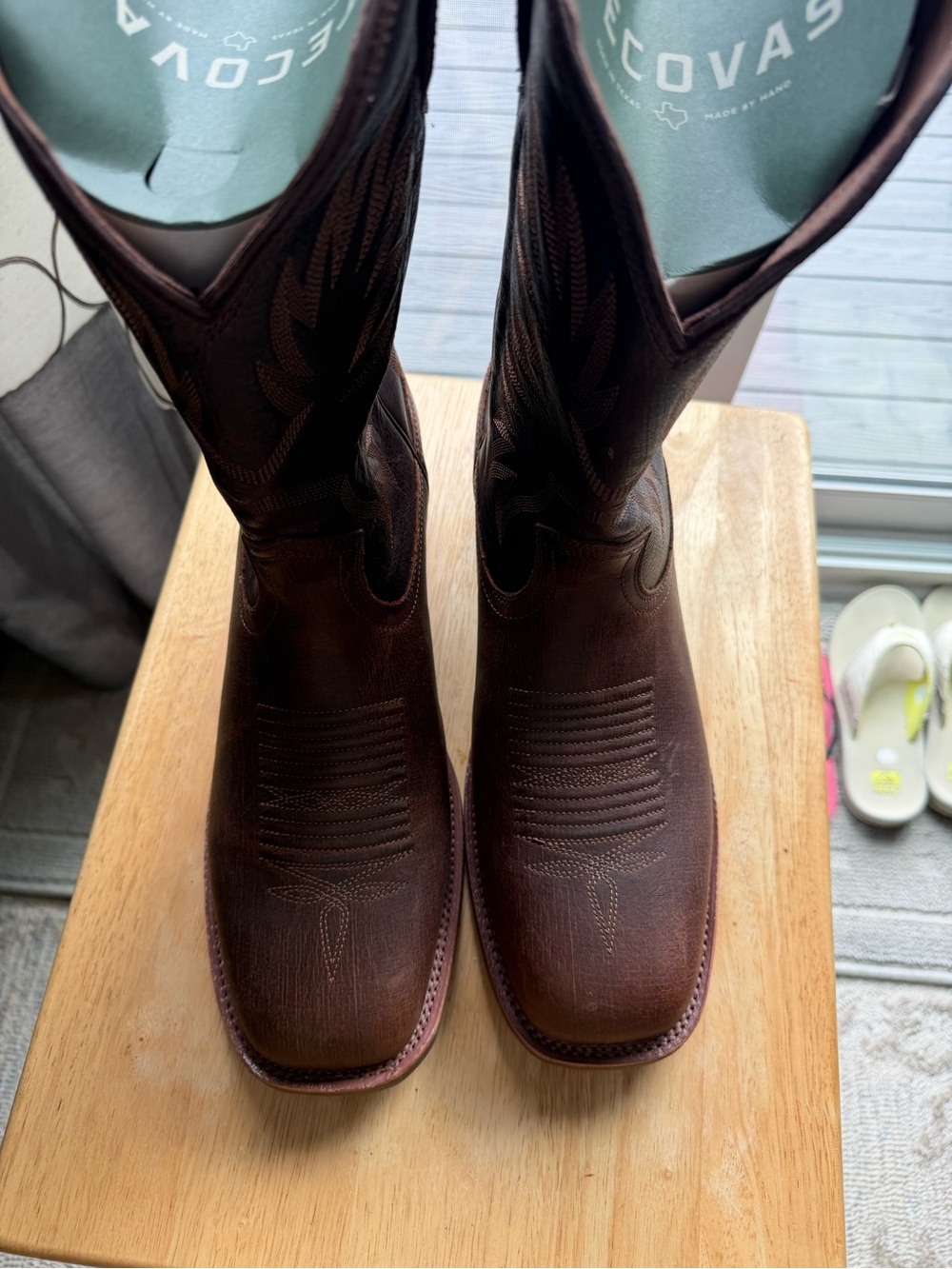 Tecovas (The Dusty) Brown Men's Western Cowboy Boots - Dark Brown/Cigar Leather